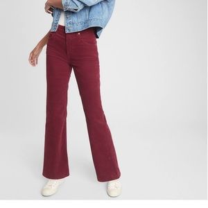 GAP Vintage High Rise Flare Cords Shiraz 28/6 R